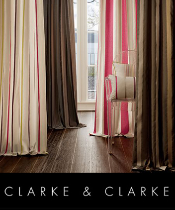 clarke and clarke fabric from SJ Miller soft furnishings Liphook